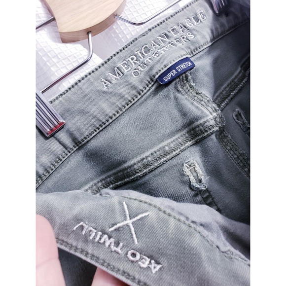 American Eagle Jegging Twill X Green Jeans Women's size 4 Regular - Picture 5 of 6